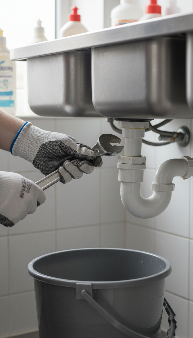 Siphon d'évier bouché : Comment le nettoyer sans inondation à Arlon