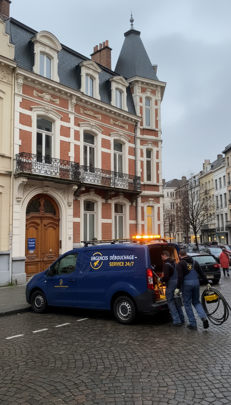 SOS débouchage Bruxelles : une intervention 24h/24